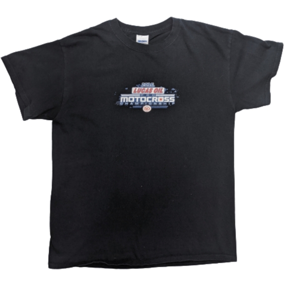 3/$10 Gildan Boys Motocross T Shirt Size Medium - Picture 1 of 6